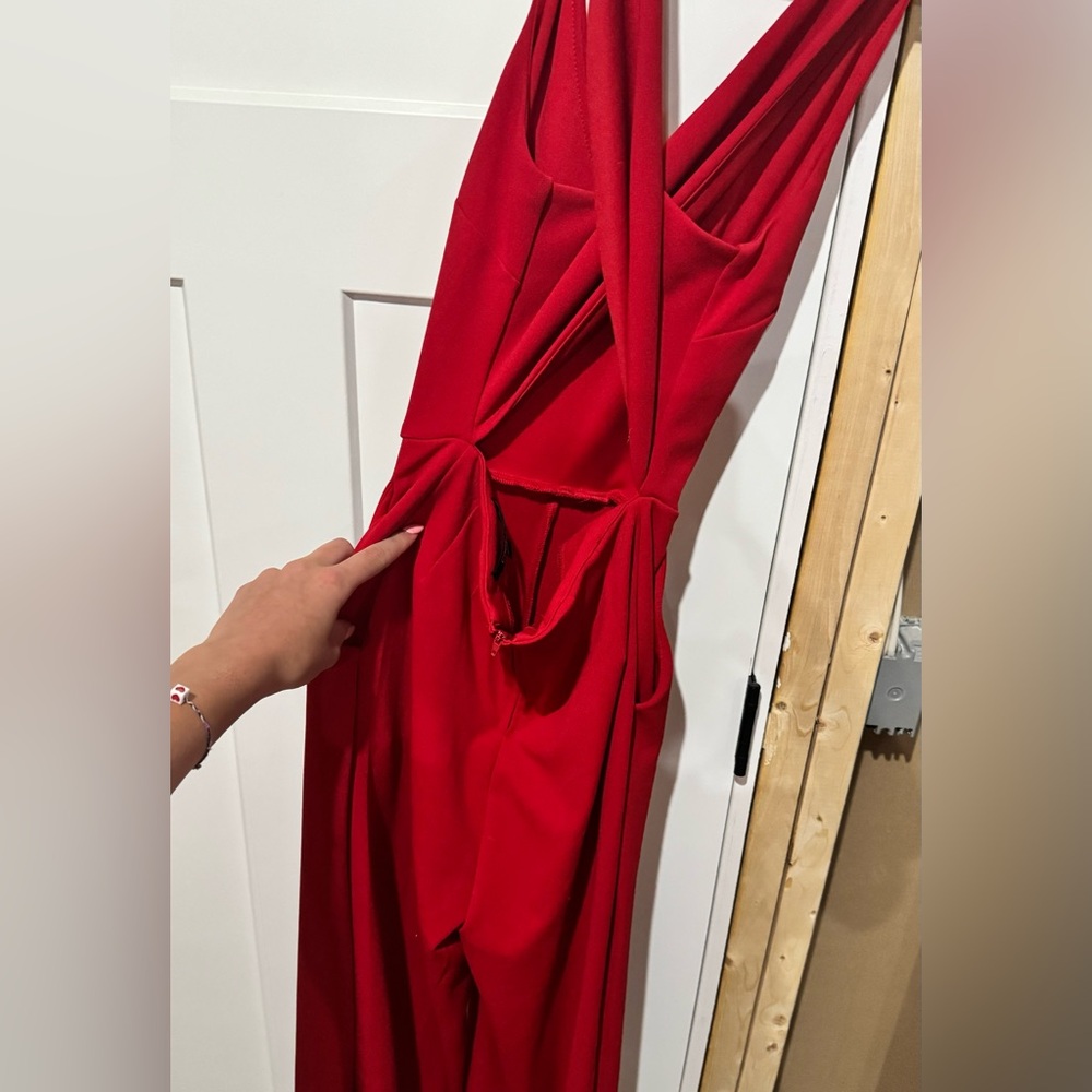 Red jumpsuit